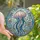 Art Enthusiasts' Tiffany Stained Glass Iridescent Pink Aquamarine Jellyfish Amethyst Sapphire Ocean Mosaic Stained Glass Suncatcher - 1