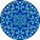 Design Enthusiasts' Intricate Tiffany Blue Geometric Interlocking Star Mosaic Stained Glass Suncatcher - 6