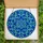 Design Enthusiasts' Intricate Tiffany Blue Geometric Interlocking Star Mosaic Stained Glass Suncatcher - 5