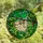 Sloth Lovers' Cute Iridescent Tiffany Stained Glass Jungle Mosaic Emerald Cerulean Stained Glass Suncatcher - 4
