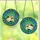 Cat Lovers' Intricate Stained Glass Calico Cat Blue Morning Glory Purple Floral Lush Green Design Stained Glass Suncatcher - 3