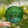 Nature Lovers' Graceful Tiffany Stained Glass Kingfisher Art, Emerald Orange Teal Water Mosaic Stained Glass Suncatcher - 2
