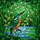 Nature Lovers' Graceful Tiffany Stained Glass Kingfisher Art, Emerald Orange Teal Water Mosaic Stained Glass Suncatcher - 6