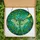 Nature Lovers' Stained Glass Luna Moth Emerald Teal Golden Jewel Tone Tiffany Style Mosaic Stained Glass Suncatcher - v1m67hmQEb