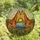 Wildlife Lovers' Intricate Jewel Tone Stained Glass Nuzzling Giraffes Savannah Sunburst Art Stained Glass Suncatcher - 4