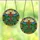 Sacred Art Enthusiasts Vibrant Tiffany Stained Glass Ruby Red Cross, Jewel Tone Floral Garden & Landscape Mosaic Stained Glass Suncatcher - C7G1332FVg