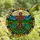 Sacred Art Enthusiasts Vibrant Tiffany Stained Glass Ruby Red Cross, Jewel Tone Floral Garden & Landscape Mosaic Stained Glass Suncatcher - hnP0tK4zFm
