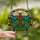 Sacred Art Enthusiasts Vibrant Tiffany Stained Glass Ruby Red Cross, Jewel Tone Floral Garden & Landscape Mosaic Stained Glass Suncatcher - uaDuY5S1FD
