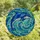 Ocean Lovers' Dynamic Stained Glass Dolphin Arcing Ocean Waves Mosaic Azure Teal Stained Glass Suncatcher - 4