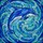 Ocean Lovers' Dynamic Stained Glass Dolphin Arcing Ocean Waves Mosaic Azure Teal Stained Glass Suncatcher - 6