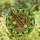 Foodie Art Lovers' Edge-to-Edge Stained Glass Pho Ramen Noodle Emerald Green Saffron Yellow Intricate Mosaic Pattern Stained Glass Suncatcher - 4