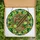 Foodie Art Lovers' Edge-to-Edge Stained Glass Pho Ramen Noodle Emerald Green Saffron Yellow Intricate Mosaic Pattern Stained Glass Suncatcher - 5