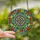 Art Lovers' Vibrant Tiffany Stained Glass Celtic Knot Floral Mosaic Gold Blue Emerald Purple Stained Glass Suncatcher - daD9TOyjrG