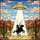 Western Sci-Fi Art Enthusiasts' Stained Glass Cowboy UFO Abduction Desert Mosaic Jewel Tones Stained Glass Suncatcher - 6