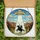 Western Sci-Fi Art Enthusiasts' Stained Glass Cowboy UFO Abduction Desert Mosaic Jewel Tones Stained Glass Suncatcher - rfxvDYPsMK