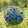 Art Lovers' Vibrant Tiffany Blue Blossom Green Foliage Teal Border Stained Glass Art Stained Glass Suncatcher - LqGhcWi4SW