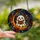 Whimsical Readers' Tiffany Glass Reading Ghost Amber Orange Cosmic Night Sky Stained Glass Suncatcher - 2