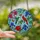 Nature Lovers' 8K Vibrant Stained Glass Hummingbird Cardinal Floral Mosaic Pattern Stained Glass Suncatcher - 2