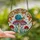 Nature Lovers' Whimsical Tiffany Glass Snail Mushroom Woodland Mosaic Jewel Tones Stained Glass Suncatcher - 2