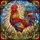 Vibrant Art Lovers' Intricate Stained Glass Rooster Jewel Tone Abstract Mosaic Pattern Stained Glass Suncatcher - 6