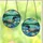 Nature Lovers' Jewel Tone Stained Glass Loon Family Lake & Water Lily Mosaic Stained Glass Suncatcher - 3