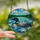 Nature Lovers' Jewel Tone Stained Glass Loon Family Lake & Water Lily Mosaic Stained Glass Suncatcher - 2
