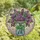 Women's Glowing Tiffany Style Stained Glass Lilac Bouquet Mason Jar Art Stained Glass Suncatcher - aQeEebe7O0