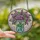 Women's Glowing Tiffany Style Stained Glass Lilac Bouquet Mason Jar Art Stained Glass Suncatcher - oAr5WvwpIh