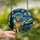 Pet Lovers' Tiffany Stained Glass Goldendoodle Paw Touch Creation Art, Starry Night Jewel Tones Stained Glass Suncatcher - MhH7VVaRWs