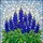 Nature Art Lovers' Tiffany Stained Glass Bluebonnet Floral Intricate Blue Purple Green Mosaic Stained Glass Suncatcher - 6