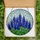 Nature Art Lovers' Tiffany Stained Glass Bluebonnet Floral Intricate Blue Purple Green Mosaic Stained Glass Suncatcher - ivjsllavDV