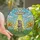 Whimsical Art Fans' Intricate Tiffany Style Stained Glass Capybara UFO Levitation Scene with Jewel Tones Stained Glass Suncatcher - 1