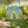 Whimsical Art Fans' Intricate Tiffany Style Stained Glass Capybara UFO Levitation Scene with Jewel Tones Stained Glass Suncatcher - 2