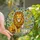 Art Lovers' Majestic Golden Lion Lamb Tiffany Stained Glass Jewel Tone Floral Mosaic Design Stained Glass Suncatcher - 1