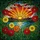 Art & Nature Lovers' Vibrant Tiffany Stained Glass Sunrise Mosaic, Dramatic Rays, Gerbera Daisies, Orange Yellow Blue Green Jewel Tones Stained Glass Suncatcher - 6