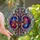 Art Lovers' Cosmic Stained Glass Nebulae Anatomical Jewel Tone High Contrast Intricate Mosaic Stained Glass Suncatcher - 1