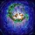 Cat Lovers' Tiffany Style Stained Glass Calico Cat Crescent Moon Cosmic Lavender Wisteria Pattern Stained Glass Suncatcher - 6