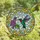 Nature Lovers' Tiffany Stained Glass Hummingbird Lilac Jewel Tone Mosaic Design Stained Glass Suncatcher - 4