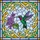 Nature Lovers' Tiffany Stained Glass Hummingbird Lilac Jewel Tone Mosaic Design Stained Glass Suncatcher - 6