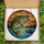 Anglers & Art Lovers Vivid Tiffany Stained Glass Leaping Bass Sunset Lake Mosaic Art Jewel Tones Stained Glass Suncatcher - 5