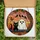 Spooky Cute Art Lovers Tiffany Stained Glass Ghost Black Cat Mosaic Sunset Orange Pink Design Stained Glass Suncatcher - 5