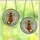 Cat Lovers' Intricate Stained Glass Tabby Cat Winged Crescent Moon Glowing Orange Black Mosaic Stained Glass Suncatcher - 3