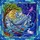 Fantasy Art Lovers' Vibrant Jewel Tone Intricate Stained Glass Narwhal Celestial Mosaic Stained Glass Suncatcher - 6