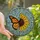 Nature Lovers' Tiffany Stained Glass Monarch Sunflower Wing Orange Gold Blue Green Mosaic Stained Glass Suncatcher - 1