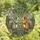 Fantasy Art Lovers' Intricate Tiffany Stained Glass Fairy Opossums Iridescent Amber-Grey Mosaic Stained Glass Suncatcher - Nh0_nhTKrJ