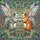 Fantasy Art Lovers' Intricate Tiffany Stained Glass Fairy Opossums Iridescent Amber-Grey Mosaic Stained Glass Suncatcher - 6