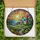 Art Enthusiasts' Vibrant Stained Glass Cottage Ocean Sunset Wildflower Mosaic Stained Glass Suncatcher - HaoBl6bsLd