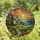 Art Enthusiasts' Vibrant Stained Glass Cottage Ocean Sunset Wildflower Mosaic Stained Glass Suncatcher - lWC-mcqRdT
