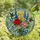 Nature Lovers' Intricate Tiffany Stained Glass Red Rose Blue Morning Glory Pink Peony Floral Art Stained Glass Suncatcher - 4
