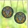 Nature Lovers' Majestic Stained Glass Wolf Head Maple Leaf Mosaic Forest Art Blue Amber Jewel Tones Stained Glass Suncatcher - 3
